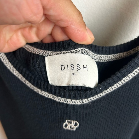 DISSH Signature Contrast Scoop MIDI dress sleeveless size: XL - Picture 11 of 15